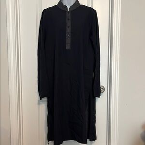 Elegant Black Pinstripe Blazer